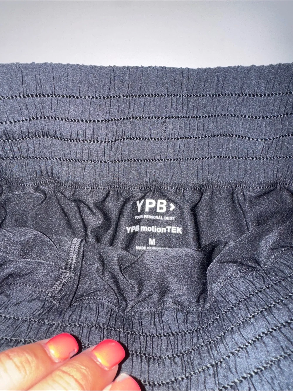 YPB ABERCROMBIE WOMENS BLACK RUNNING SHORTS SIZE MEDIUM NWOT